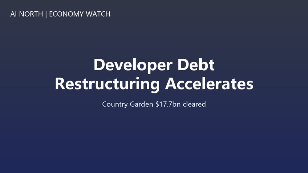 China's Developer Debt Restructuring Accelerates Risk Clearance