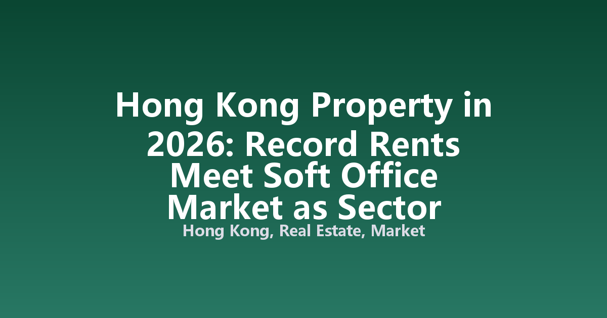 Hong Kong Property in 2026: Record Rents Meet Soft Office Market as Sector Diverges