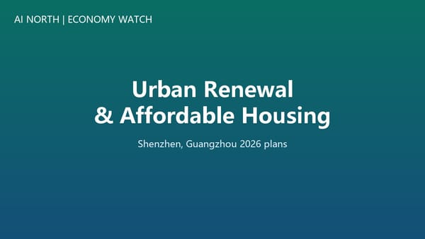 Urban Renewal and Affordable Housing Reshape China's Cities
